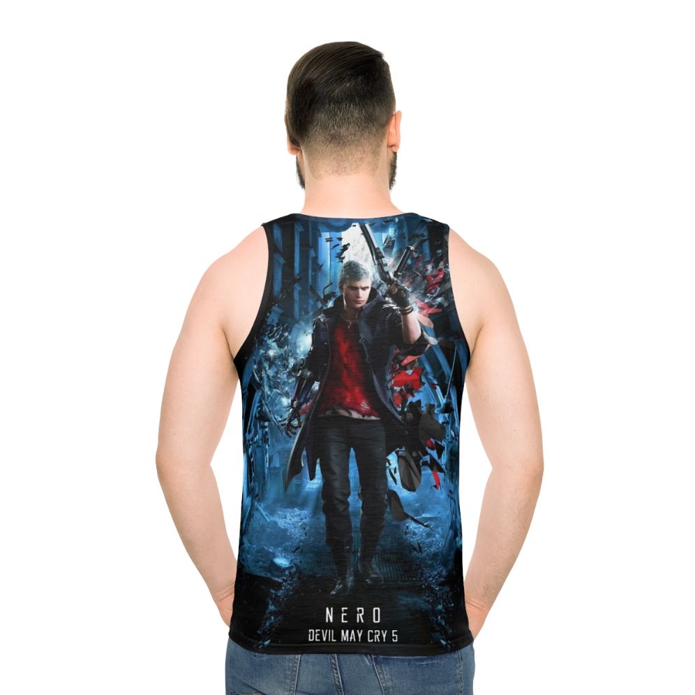 Devil May Cry 5 Nero Unisex Tank Top - men back