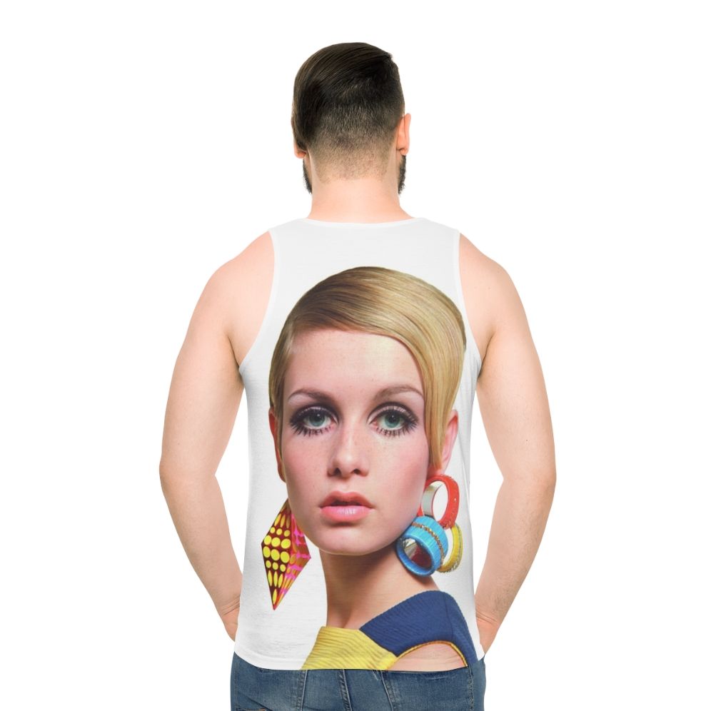 Twiggy Inspired Unisex Tank Top - men back