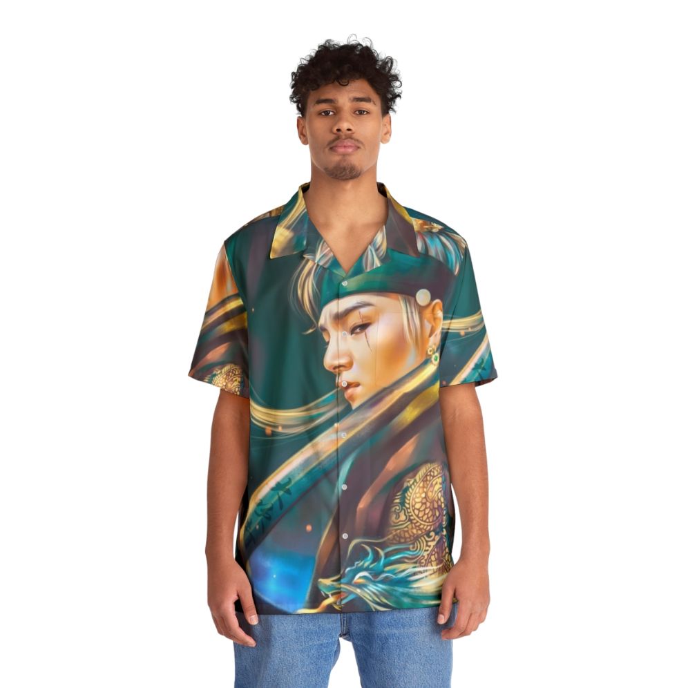 Agust D Daechwita Korean Dragon Print Hawaiian Shirt - Lifestyle