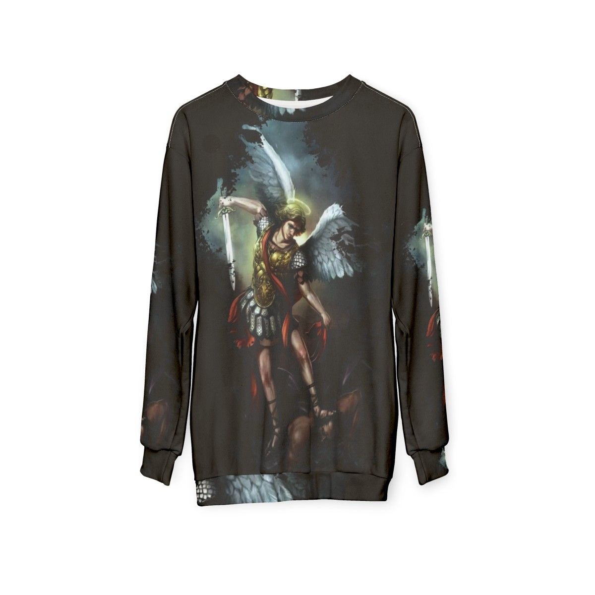 Archangel Michael Angel Wings Sweatshirt - hanging