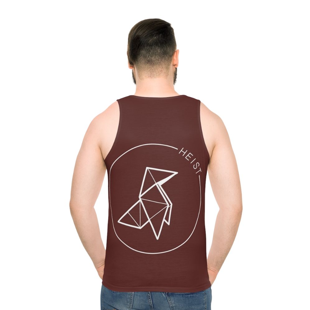 Money Heist Origami Crane Unisex Tank Top - men back