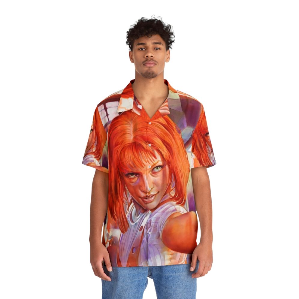 Leeloo The Fifth Element Inspired Hawaiian Shirt - People Front