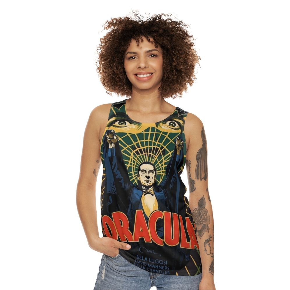 Dracula 1931 unisex tank top featuring Bela Lugosi - women