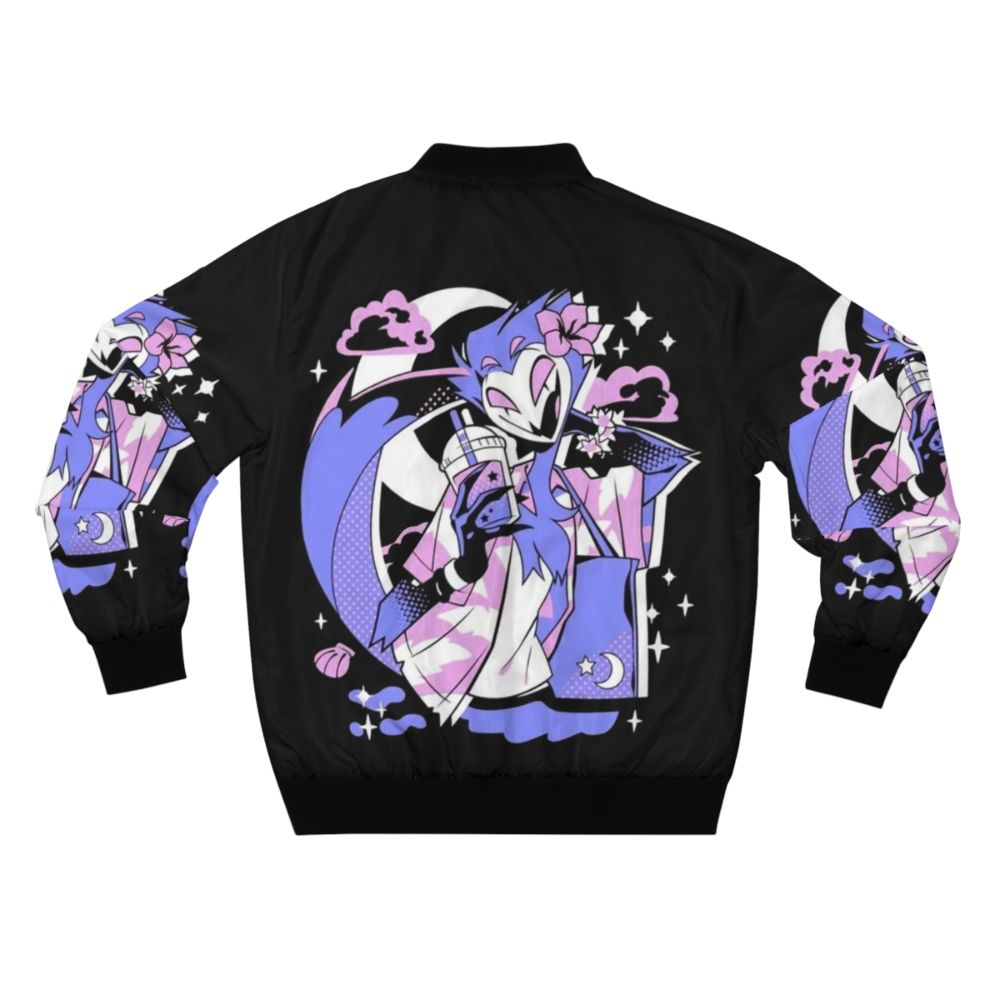 Helluva Boss Stolas Bomber Jacket - Anime Merchandise Inspired by the Character Stolas - Back