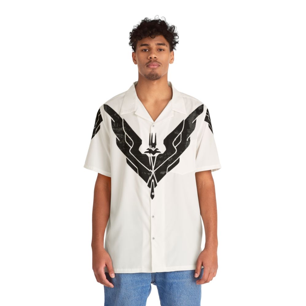 Elite Dangerous Elite Rank Hawaiian Shirt - People Front