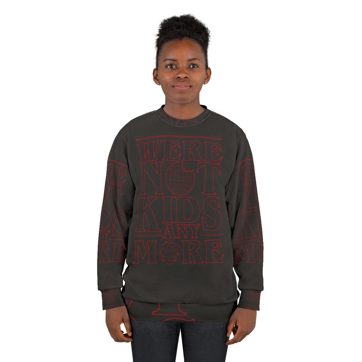 Stranger Things 3 "We're Not Kids Anymore" Graphic Print Sweatshirt - women