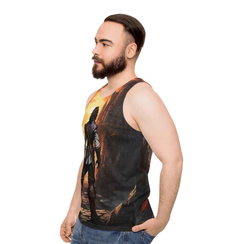 Trevor Belmont Castlevania Netflix Unisex Tank Top - men side