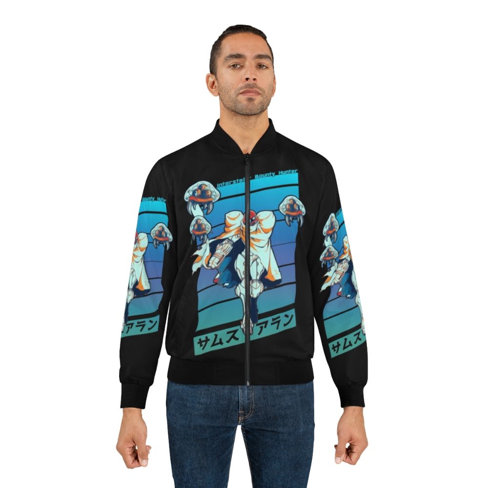 Metroid Samus Aran Interstellar Bounty Hunter Bomber Jacket - Lifestyle