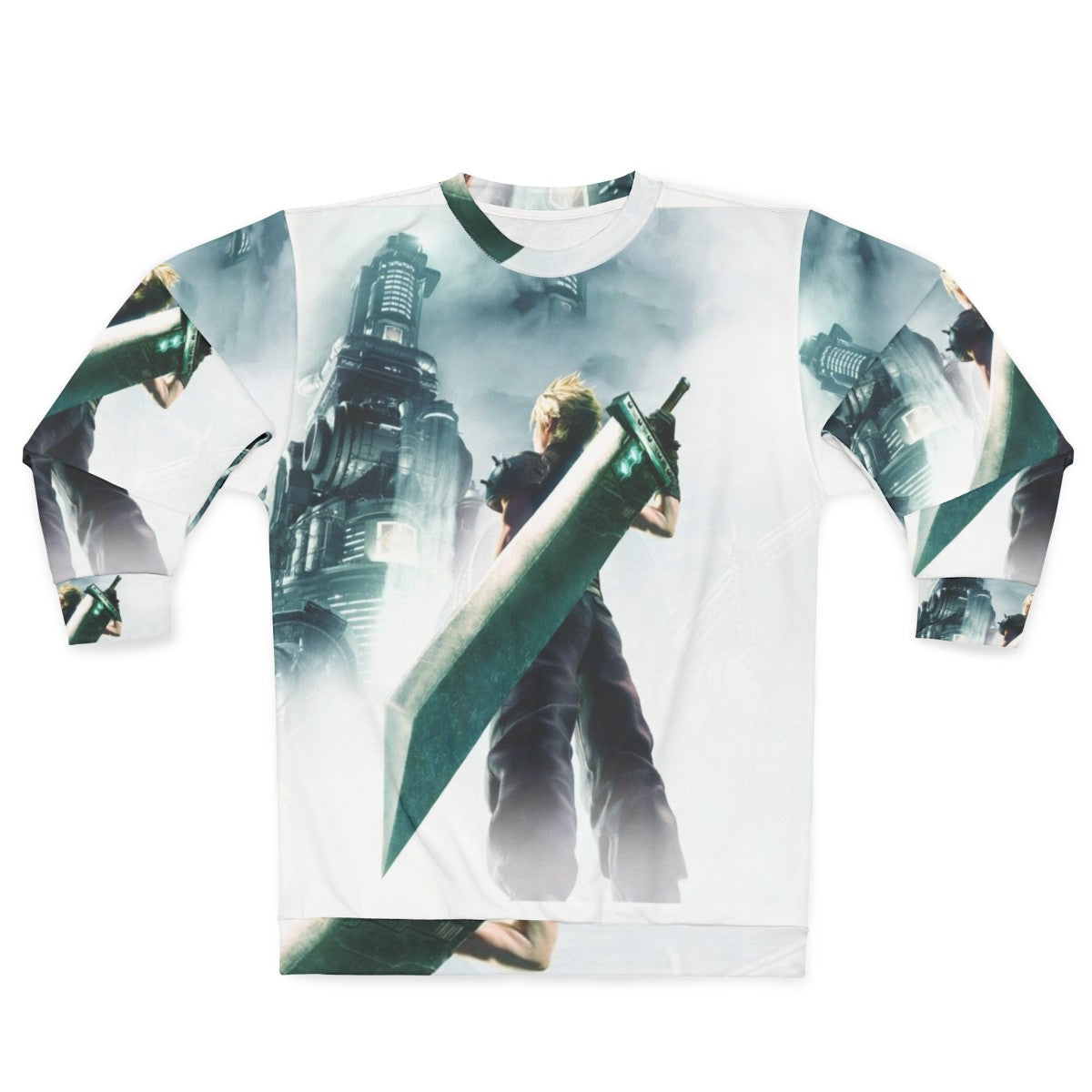 Final Fantasy 7 Remake Sweatshirt featuring Cloud, Sephiroth, and Midgar