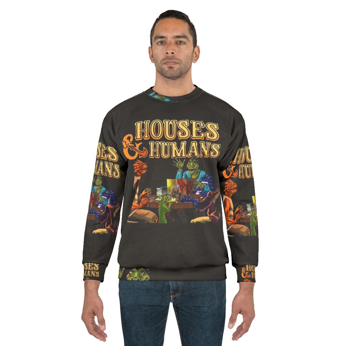 Funny Dungeons & Dragons "Houses and Humans" Sweatshirt - men