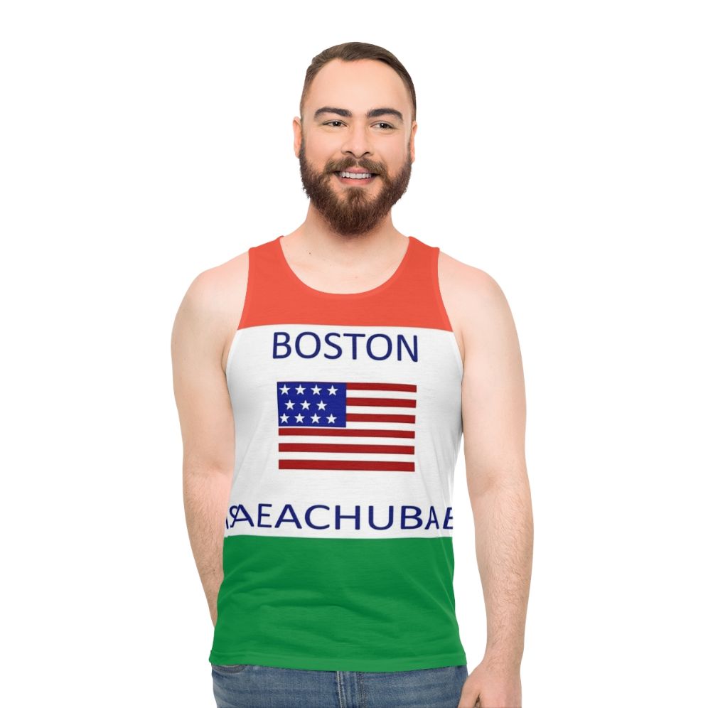 Boston Massachusetts meme unisex tank top - men