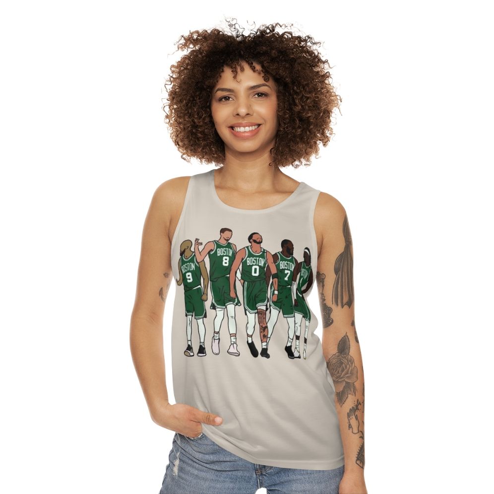 Derrick White Celtics 'Big 4' Unisex Tank Top - women