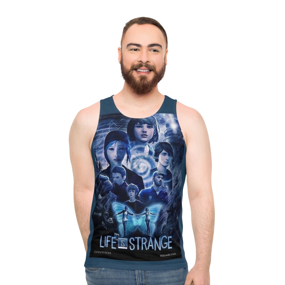 Life Is Strange video game inspired unisex tank top with movie poster design - men