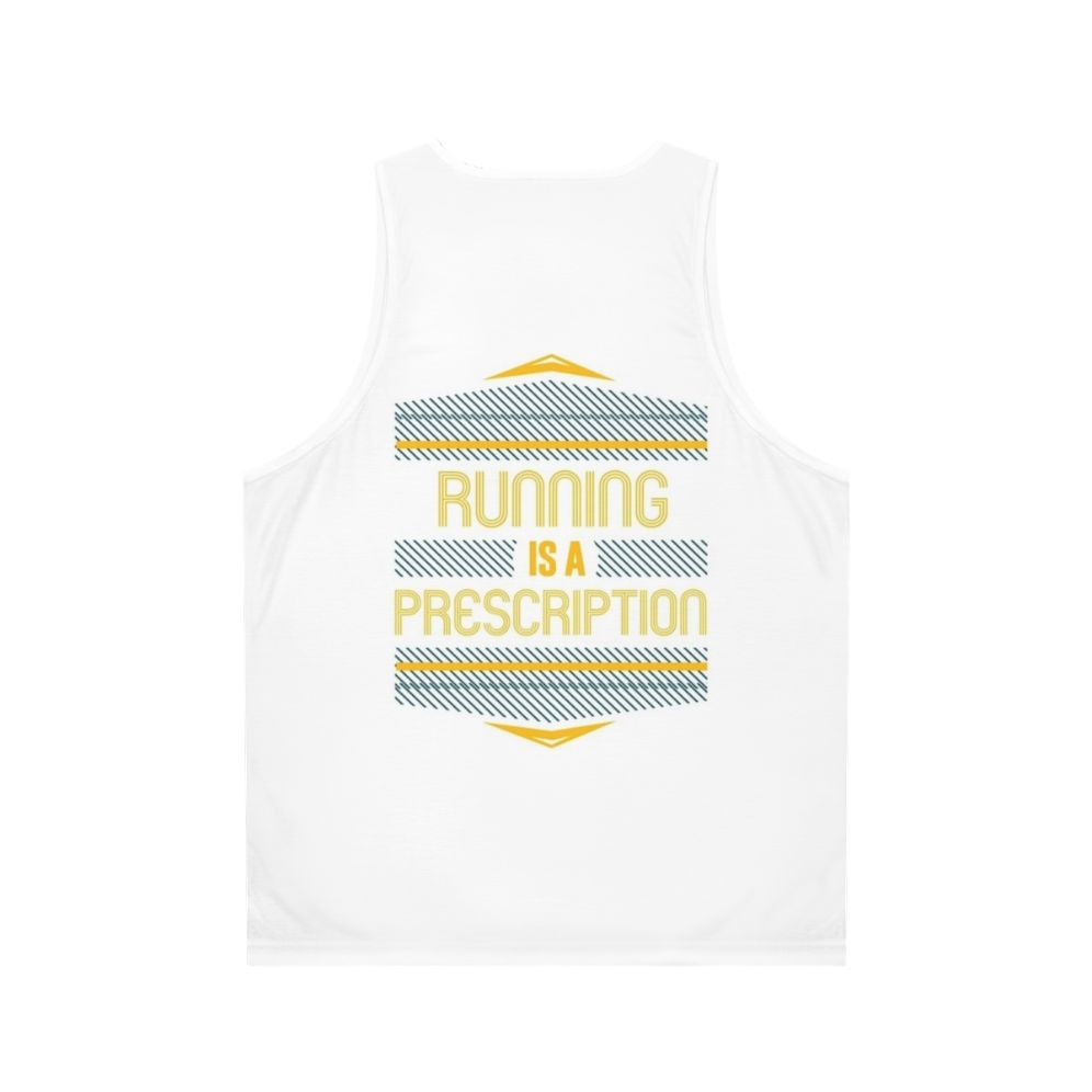 Unisex running hobbies enthusiast tank top - Back