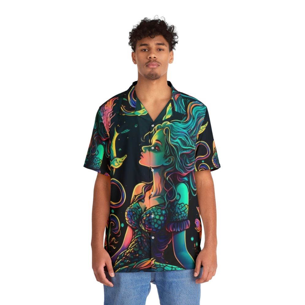 Enchanted Mythical Sea Creatures Hawaiian Shirt - People Front