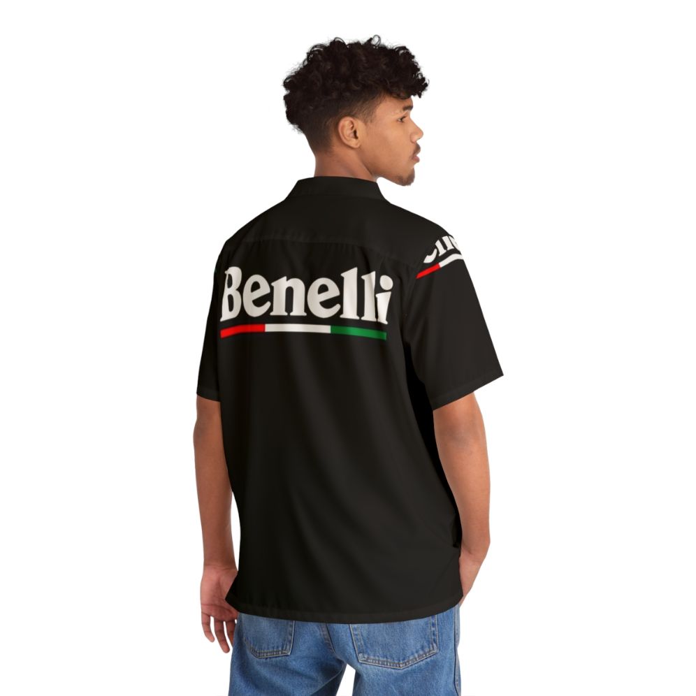 Benelli Hawaiian Shirt Motorcycle Apparel - People Back