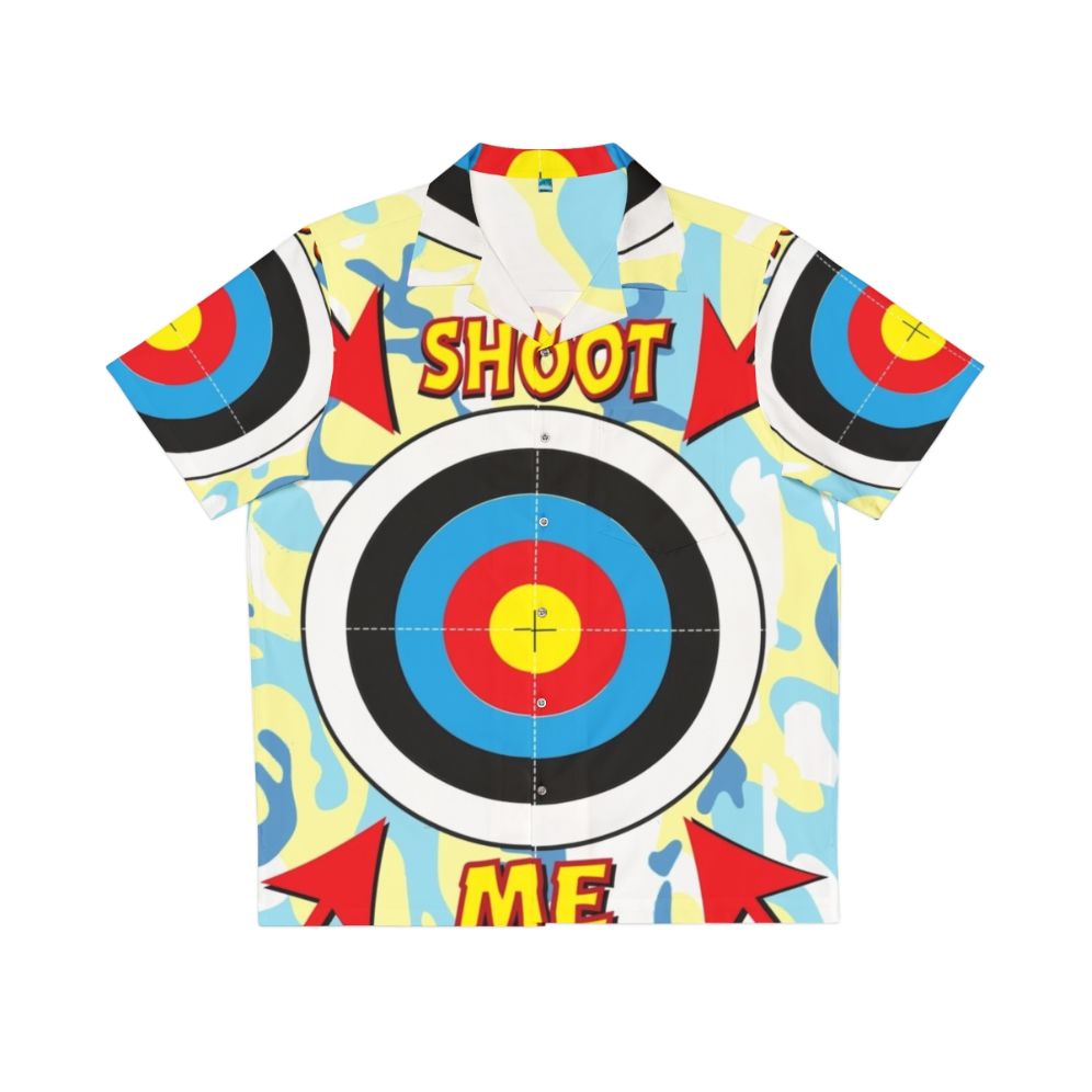 Paintball bullseye Hawaiian shirt for stag and hen parties