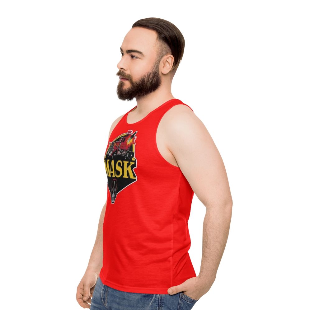 Mobile Armored Strike Kommand Retro Cartoon Unisex Tank Top - men side