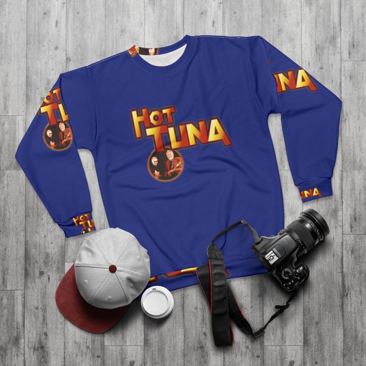 Hot Tuna Classic Rock Sweatshirt - flat lay