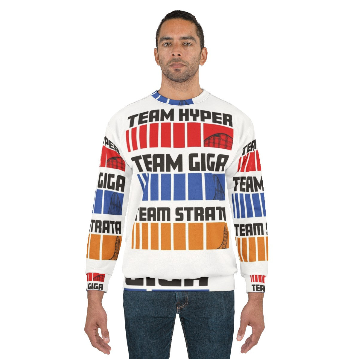 Hyper Giga Strata Roller Coaster Enthusiast Sweatshirt - men