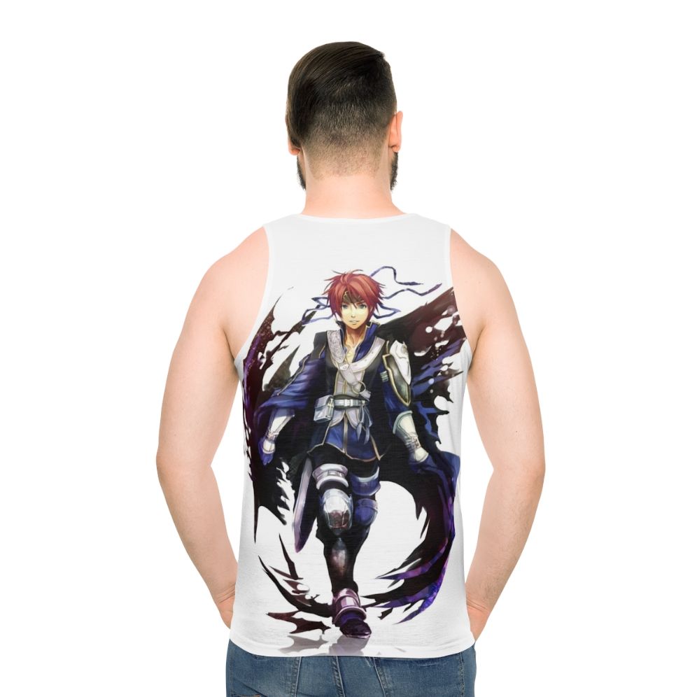 Roy Fire Emblem gaming unisex tank top - men back