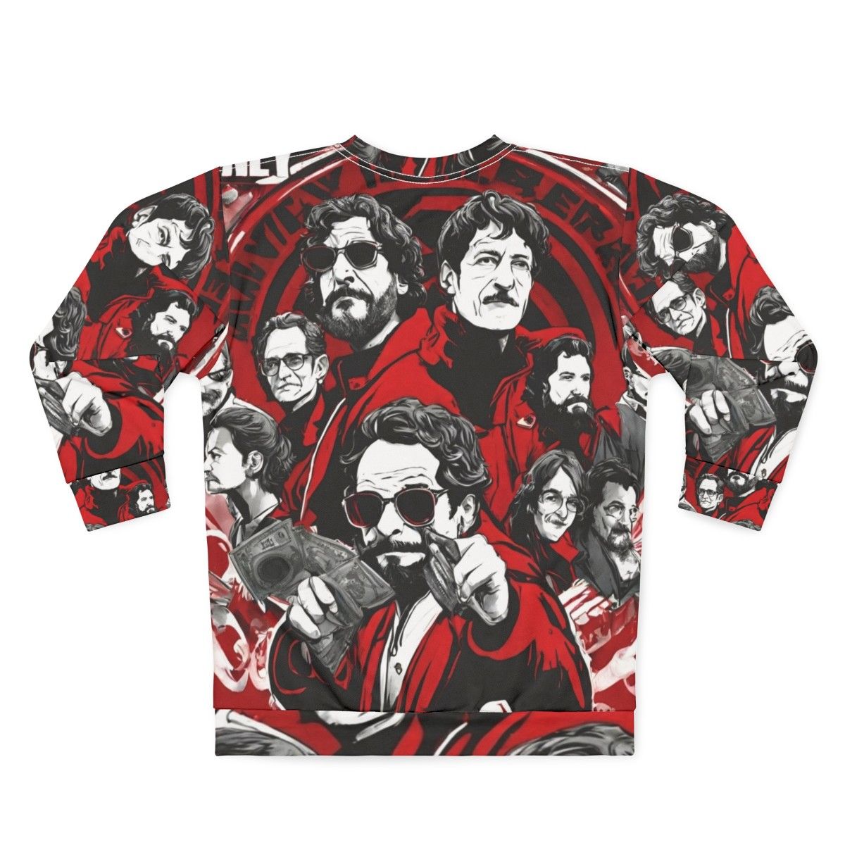 Money Heist Team Artwork Sweatshirt - Back