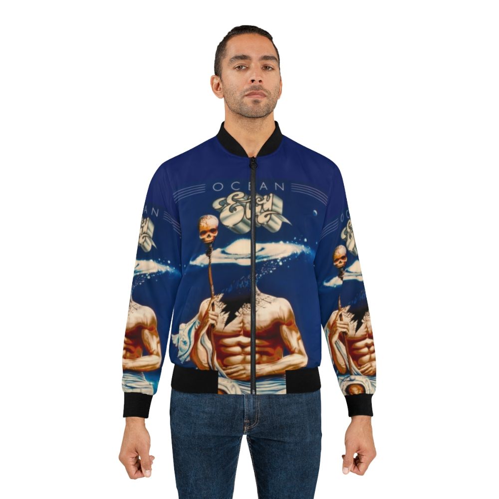 Eloy Ocean Bomber Jacket - Vintage Progressive Rock Inspired Outerwear - Lifestyle