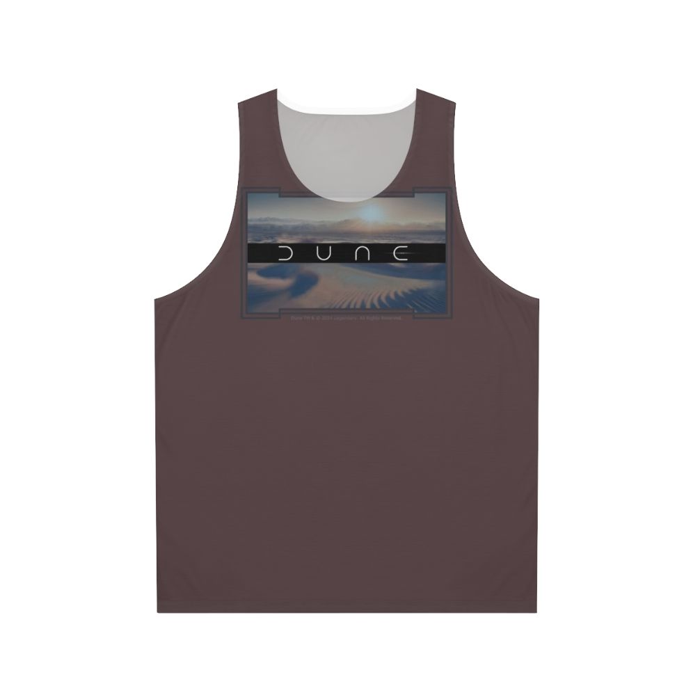 Dune inspired unisex tank top with Arrakis desert design