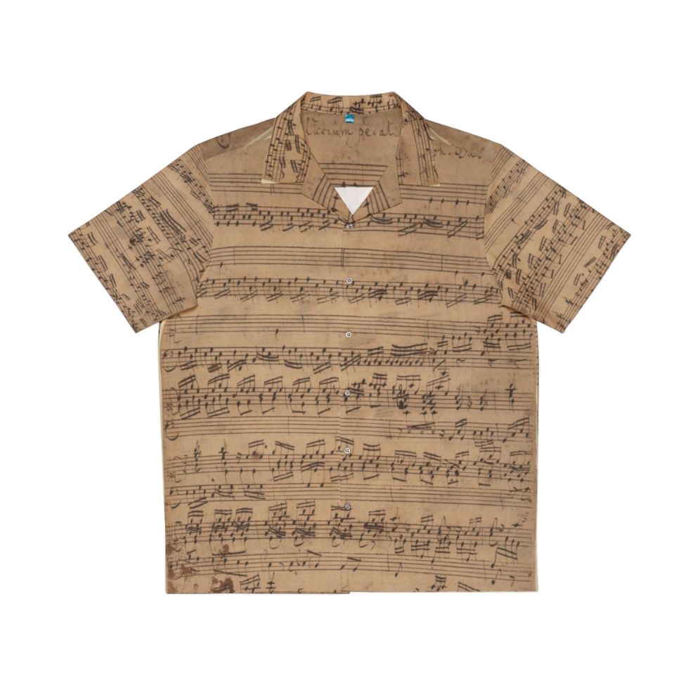 Bach Baroque Praeludium Hawaiian Shirt with Musical Instruments