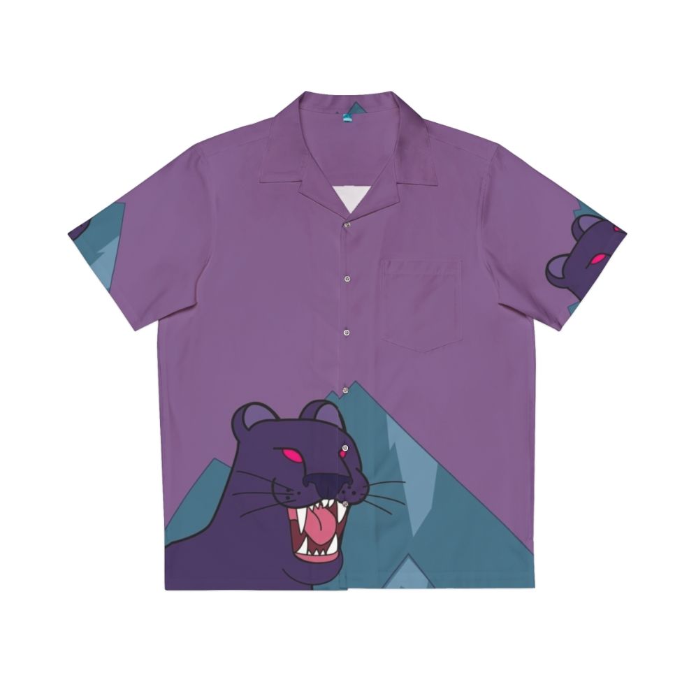 Panther Dark Violet Gravity Falls Hawaiian Shirt