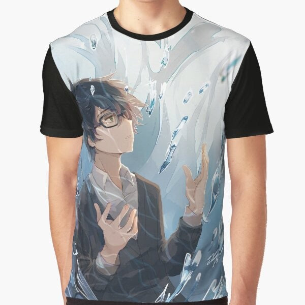 Kiriyama graphic t-shirt from the anime and manga series March Comes in Like a Lion (Sangatsu no Lion)