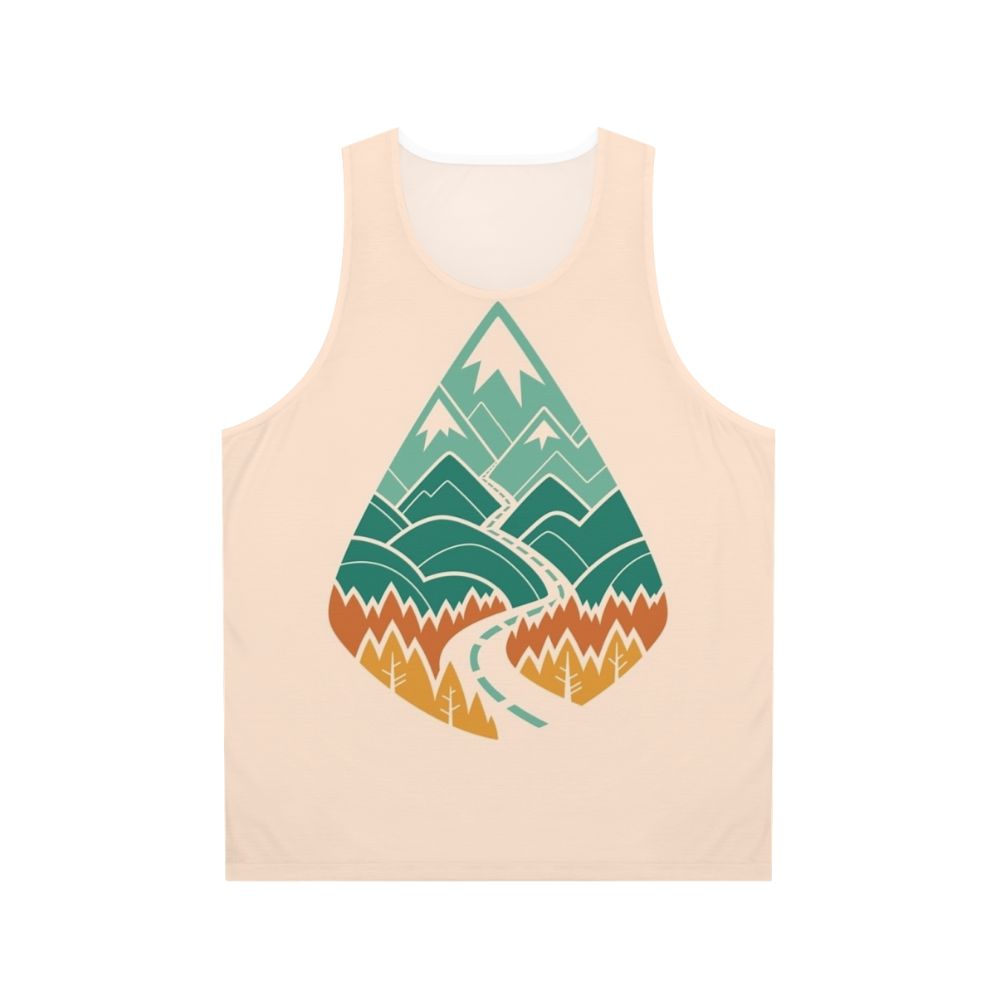 Unisex summer tank top with nature-inspired design