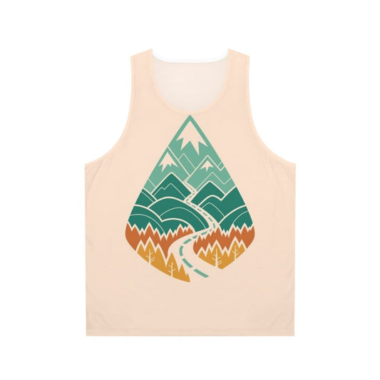 Unisex summer tank top with nature-inspired design