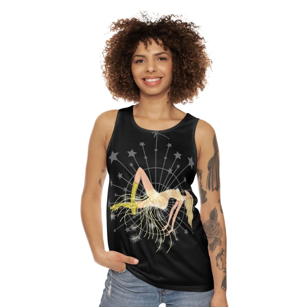 Vegas High Unisex Tank Top featuring Kylie Minogue inspired pop art design - women