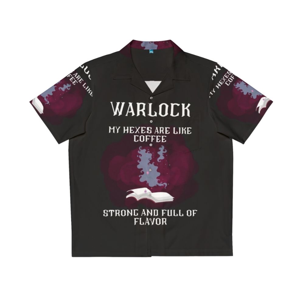 Warlock Hawaiian Shirt featuring fantasy and gaming elements