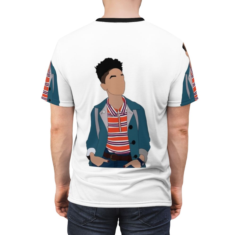 Ola T-shirt featuring characters from the Netflix series "Sex Education" - men back