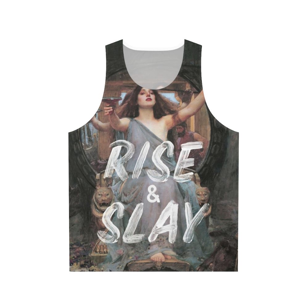 "Rise and Slay" motivational tank top