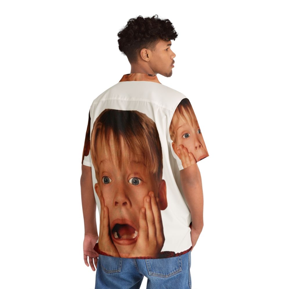 Macauly Culkin "Home Alone" Hawaiian Christmas Shirt - People Back