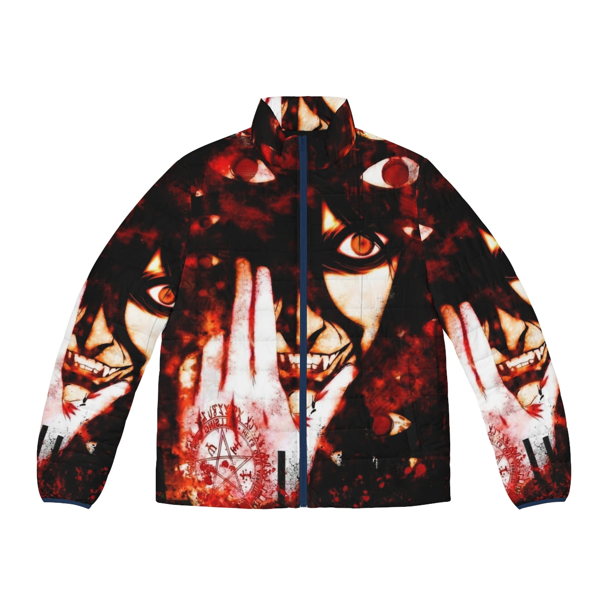 Hellsing Anime Puffer Jacket with Dark Gothic Design