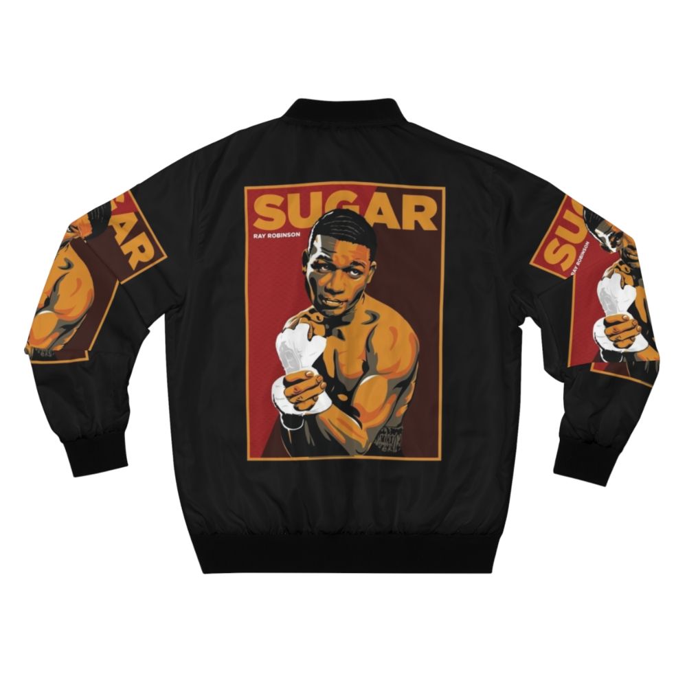 Sugar Ray Robinson Bomber Jacket - A Tribute to the Boxing Legend - Back