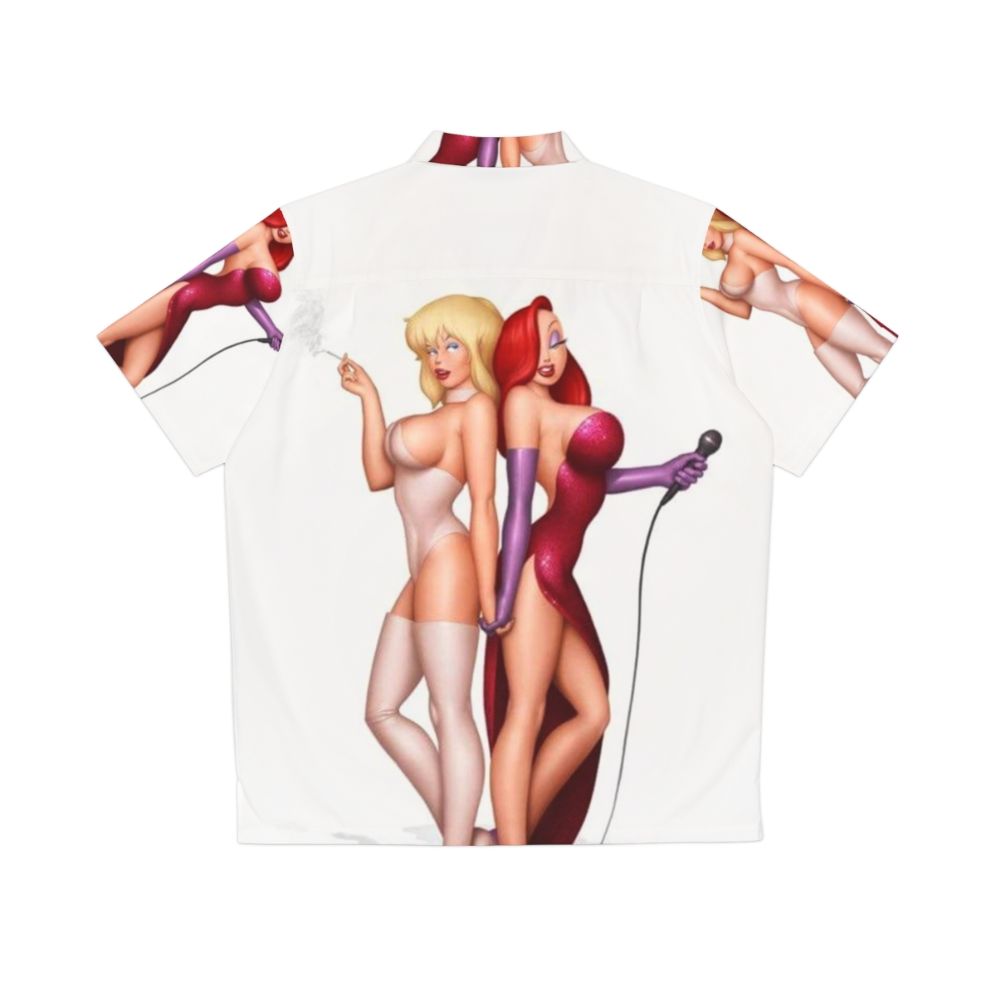 Retro Jessica Rabbit & Holli Would Hawaiian Shirt - Back