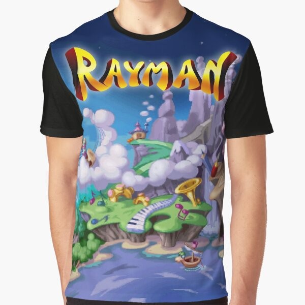 Rayman retro vintage gaming graphic t-shirt