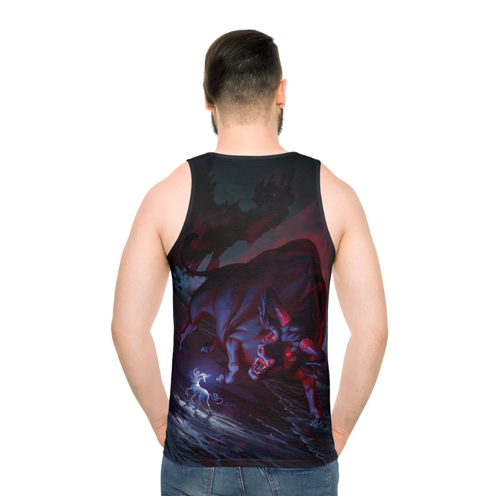 The Last Unicorn Unisex Fantasy Tank Top - men back