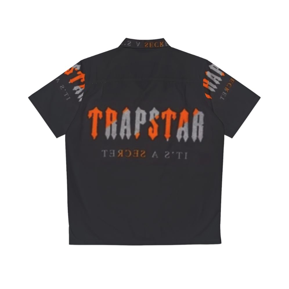 Trapstar Orange Stripes Hawaiian Shirt - Back