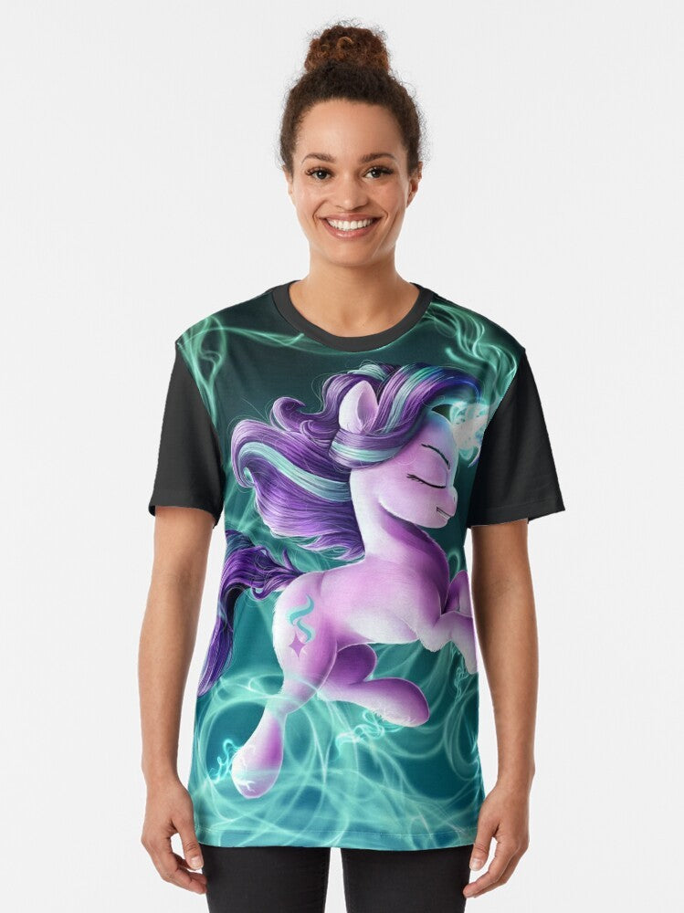 Starlight Glimmer, a character from the My Little Pony TV show, featured on a graphic t-shirt - Women