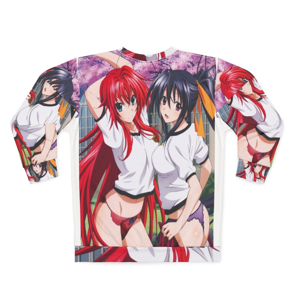 Highschool DxD Anime Sweatshirt with Rias and Akeno - Back