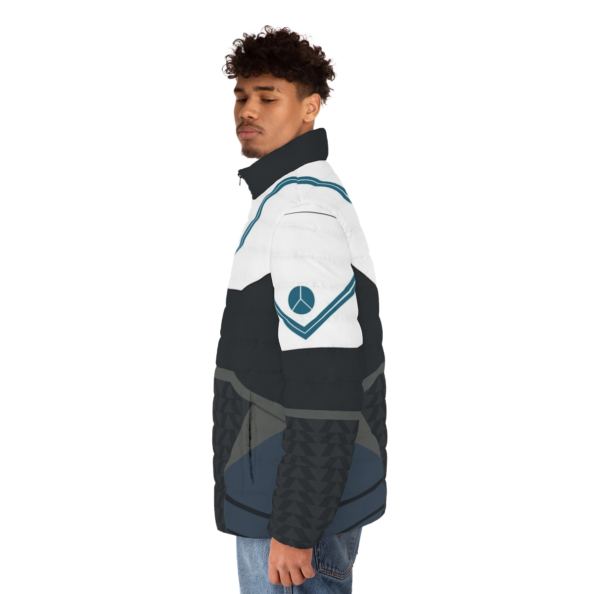 Destiny 2 Hunter Parade Armour Puffer Jacket with focus keyword "hunter puffer jacket" - men side left