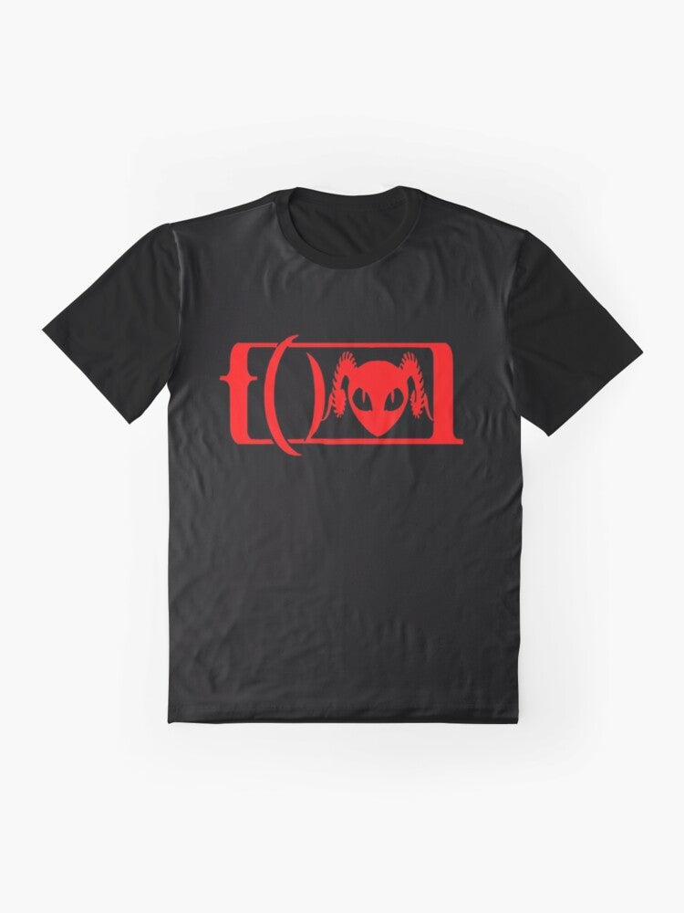 Best of Puscifer graphic t-shirt featuring the Puscifer logo and design - Flat lay