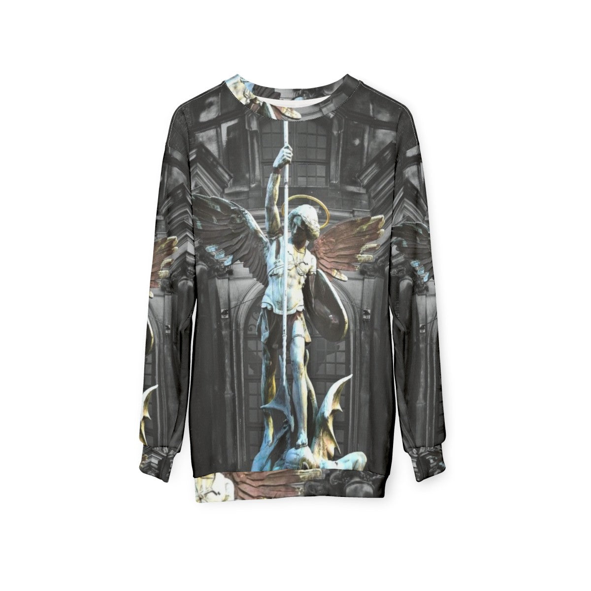 St Michael The Archangel Catholic Christian Sweatshirt - hanging