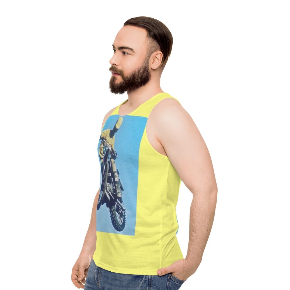 Vintage Motocross Unisex Tank Top - men side